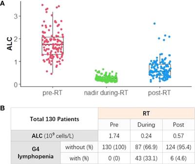 A machine learning model for grade 4 lymphopenia prediction during pelvic radiotherapy in patients with cervical cancer